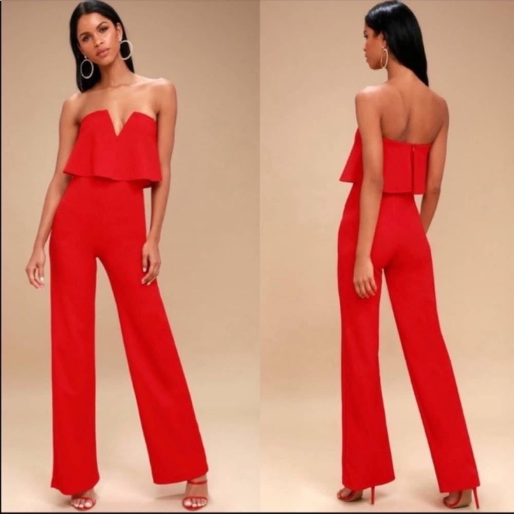 Red lulus jumpsuit